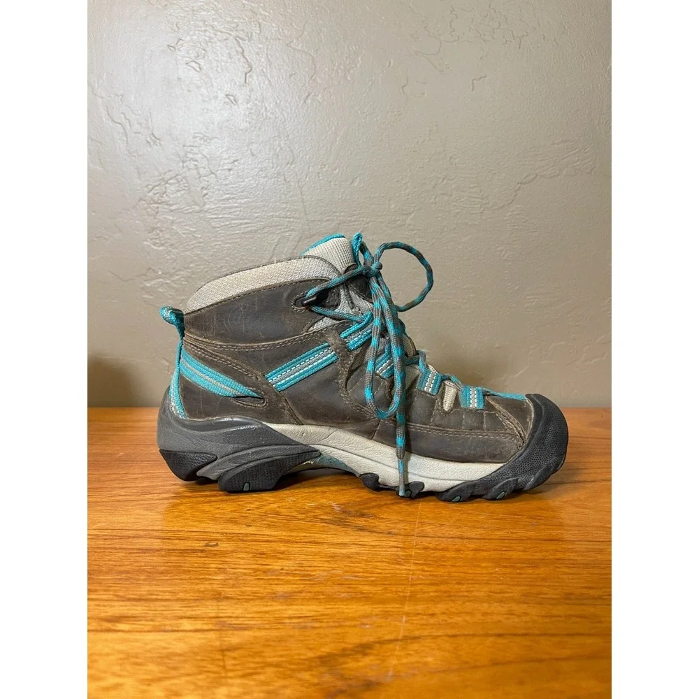 Keen Targhee II Mid Hiking Boots Womens 6 Brown Waterproof Leather Trail Outdoor